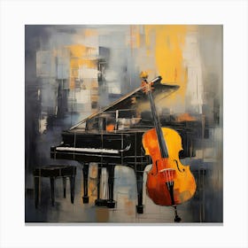 Cello And Piano Canvas Print