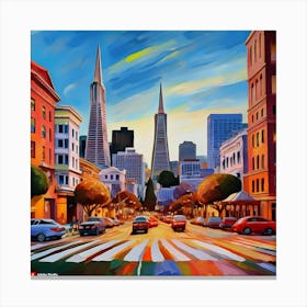 San Francisco Cityscape Canvas Print