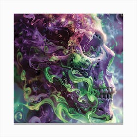 Psychedelic Skull 23 Canvas Print