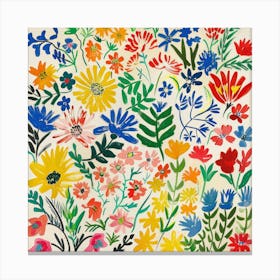 Floral Painting Matisse Style 15 Canvas Print