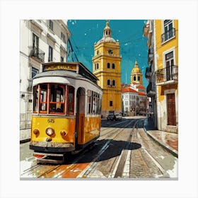 Lisbon Tram 14 Canvas Print