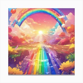 Rainbow In The Sky 2 Canvas Print