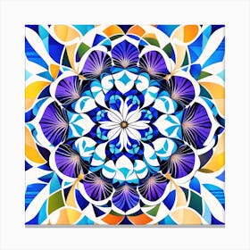 Abstract Floral Design Canvas Print