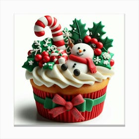 Christmas Cupcake 5 Canvas Print