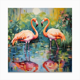 Flamingos Canvas Print