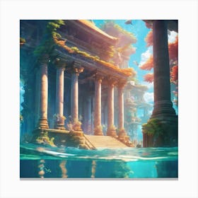 Underwater Palace Canvas Print