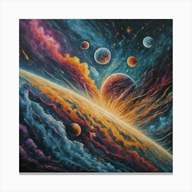 Space Explosion Canvas Print