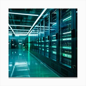 Ai Driven Security Protects A Future Proof Data Center Advanced Ai Processors Monitor Streams Of Da (7) Canvas Print