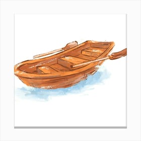 Wooden Boat Leinwandbilder