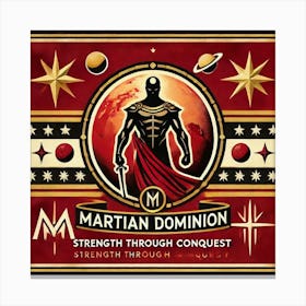 A Flag Design For The Martian Dominion Canvas Print