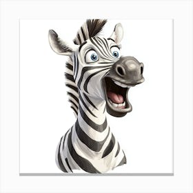 Zebra Head Leinwandbild