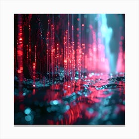 Abstract Light Painting Canvas Print