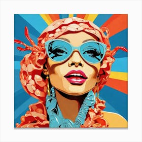 Woman In Sunglasses 1 Canvas Print