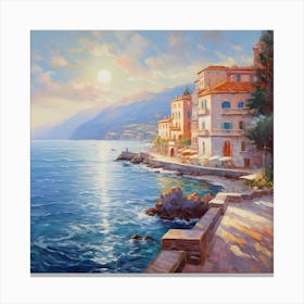 Gilded Sunsets: Impressionist Reverie Canvas Print