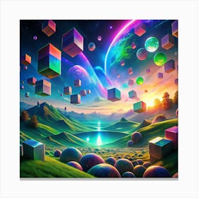 Abstract Painting Canvas Print