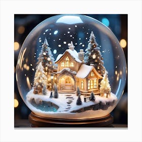 Snow Globe Canvas Print