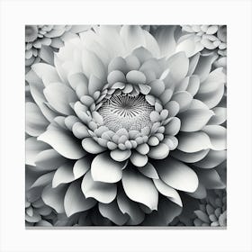 Abstract Flower Canvas Print