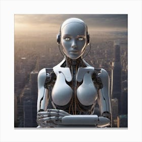 Robot Woman 3 Canvas Print