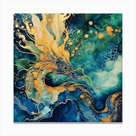 Blue Dragon Canvas Print