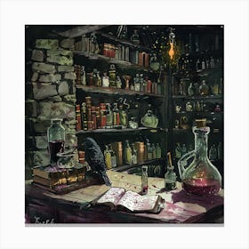 Harry Potter'S Lab Canvas Print