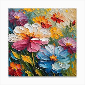 Colorful Flowers 17 Canvas Print