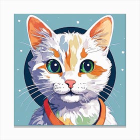 Portrait Of A Cat Canvas Print