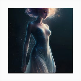 Girl In A Dress Canvas Print