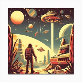 Space Aliens Canvas Print