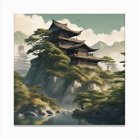 Japanese Temple 1 Canvas Print