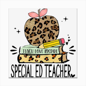 Womens Ed Teacher Shirt Canvas Print