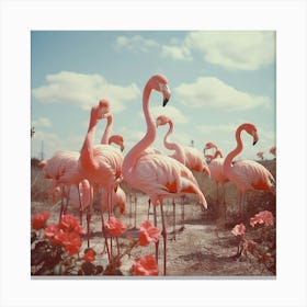 Flamingos 1 Canvas Print