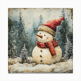 Snowman 7 Canvas Print