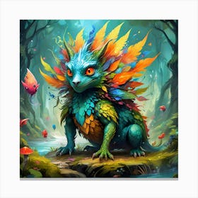 Rainbow Creatures #3 Canvas Print