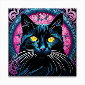 Black Cat Canvas Print