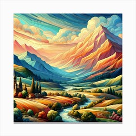 Landscape Painting 194 Canvas Print