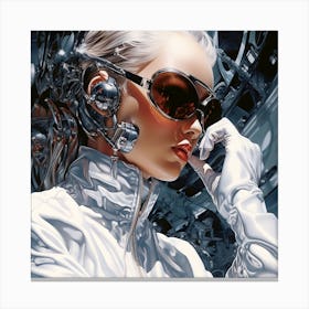 Futuristic Woman 4 Canvas Print