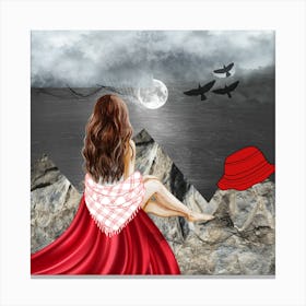 Red Cloak Canvas Print