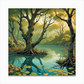 Forest Reflections Canvas Print