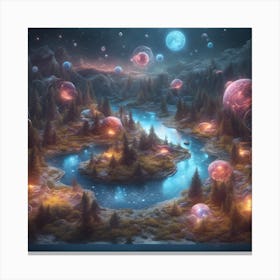 Forest Of Bubbles Canvas Print