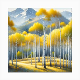 Aspen Grove 1 Canvas Print