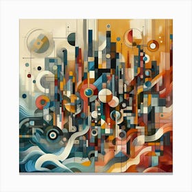 Abstract Cityscape Canvas Print