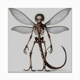 Mosquito Human Skeleton 1 Canvas Print