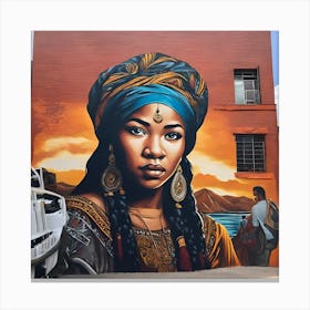 Woman In A Turban Canvas Print