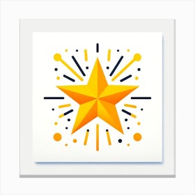 Golden Star 1 Canvas Print