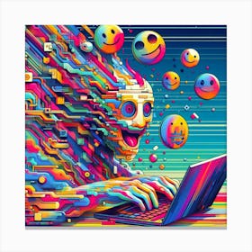 Pixel Art 1 Canvas Print