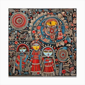 Traditional Indian Painting 2 Canvas Print