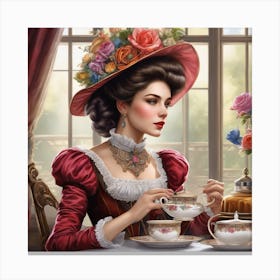 Victorian Lady Canvas Print