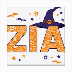 Italian Aunt Zia Halloween Witch Cute Auntie Italy Canvas Print