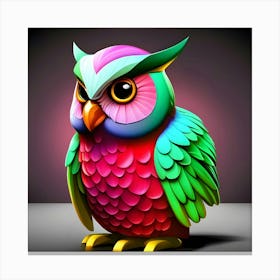 Colorful Owl 29 Canvas Print