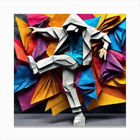 Origami Dancer 76 Canvas Print